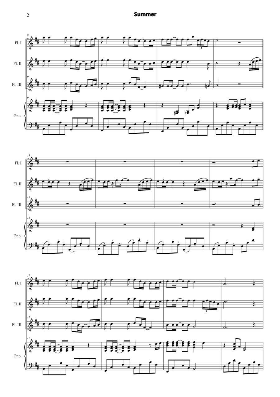 Summer Woodwind Ensemble scores gallery preview page 2