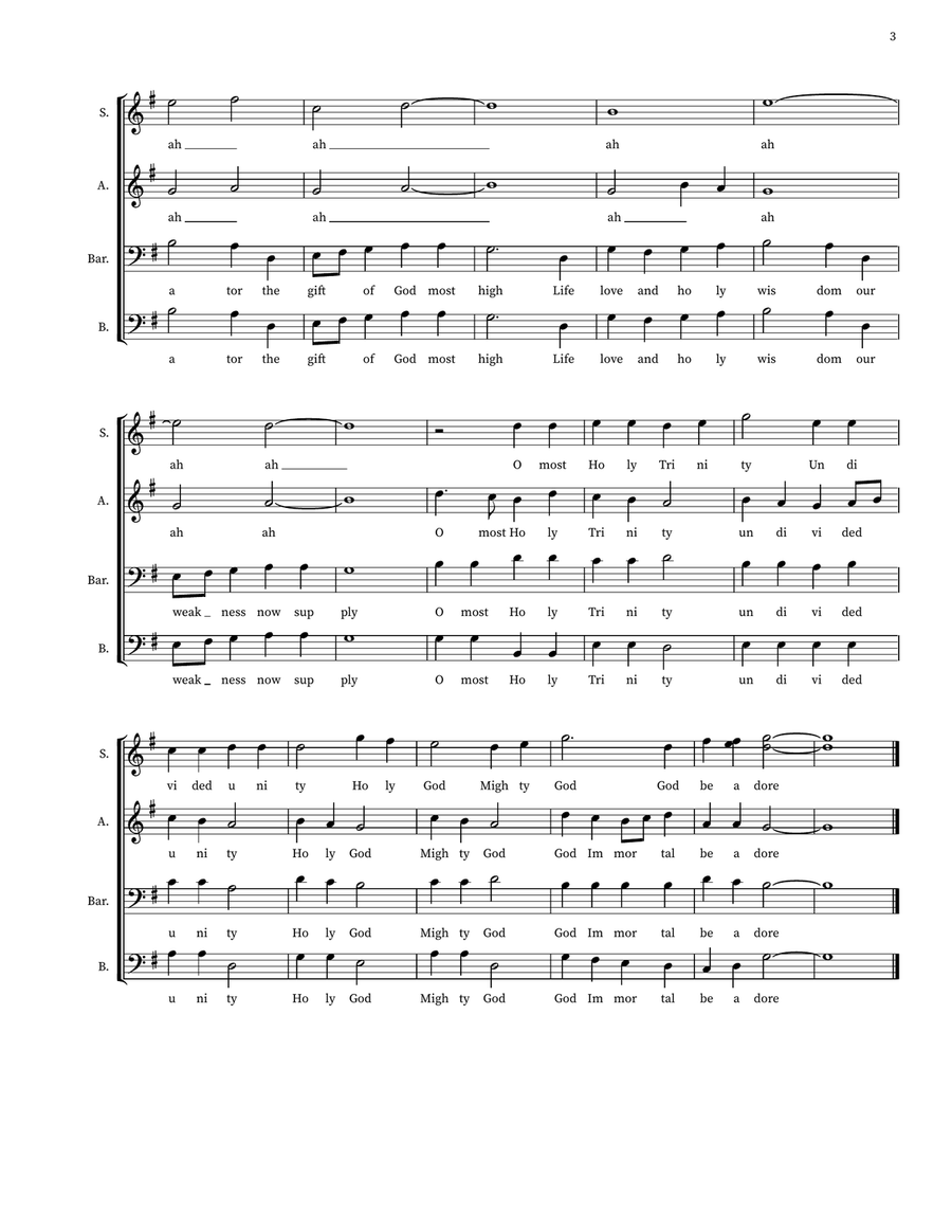 God Father Praise and Glory 4-Part scores gallery preview page 3