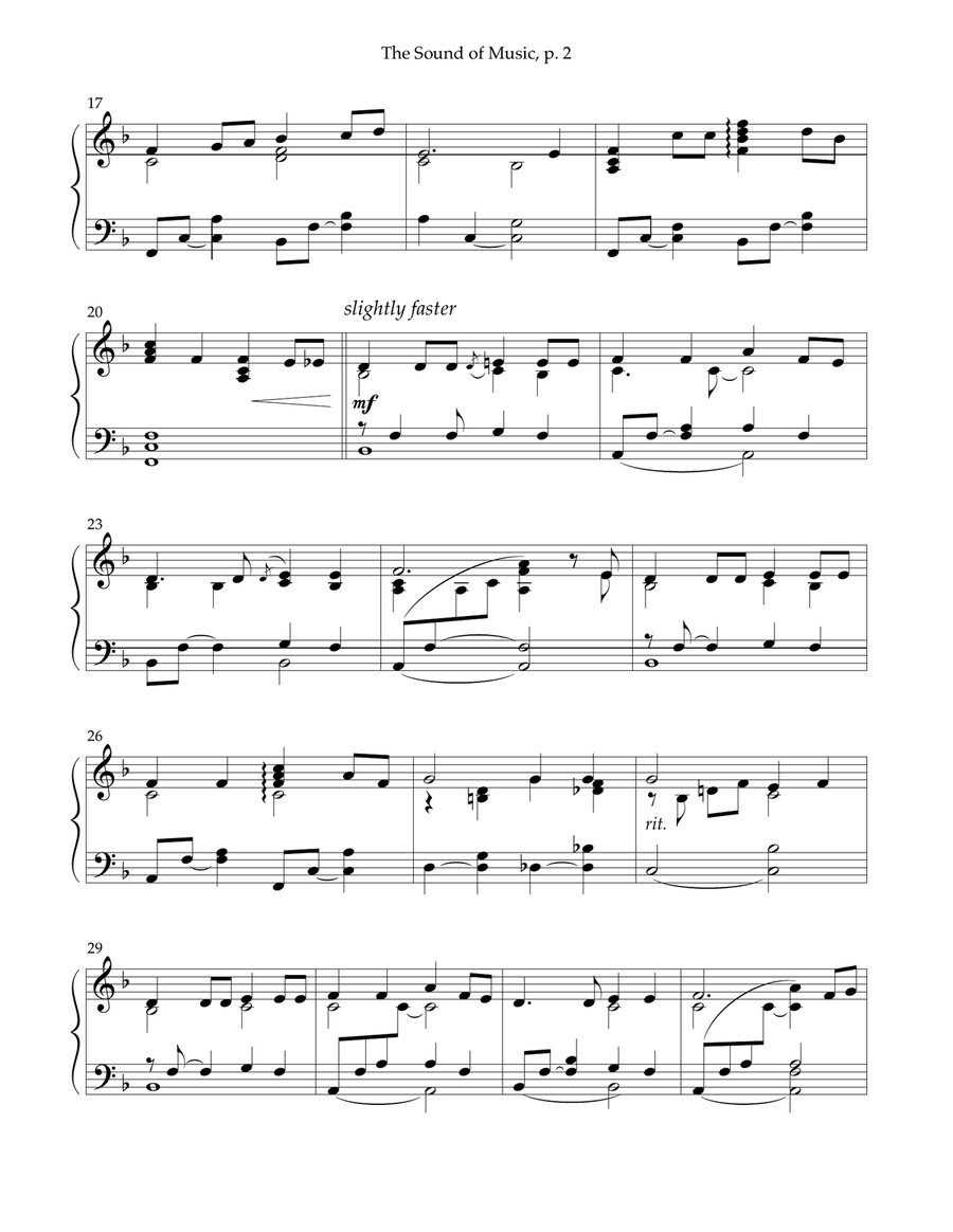 The Sound Of Music The Sound Of Music Piano Solo scores gallery preview page 2