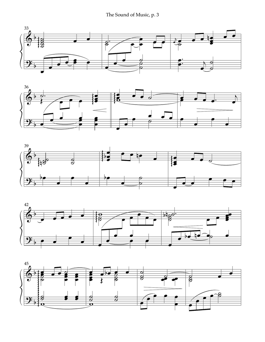 The Sound Of Music The Sound Of Music Piano Solo scores gallery preview page 3