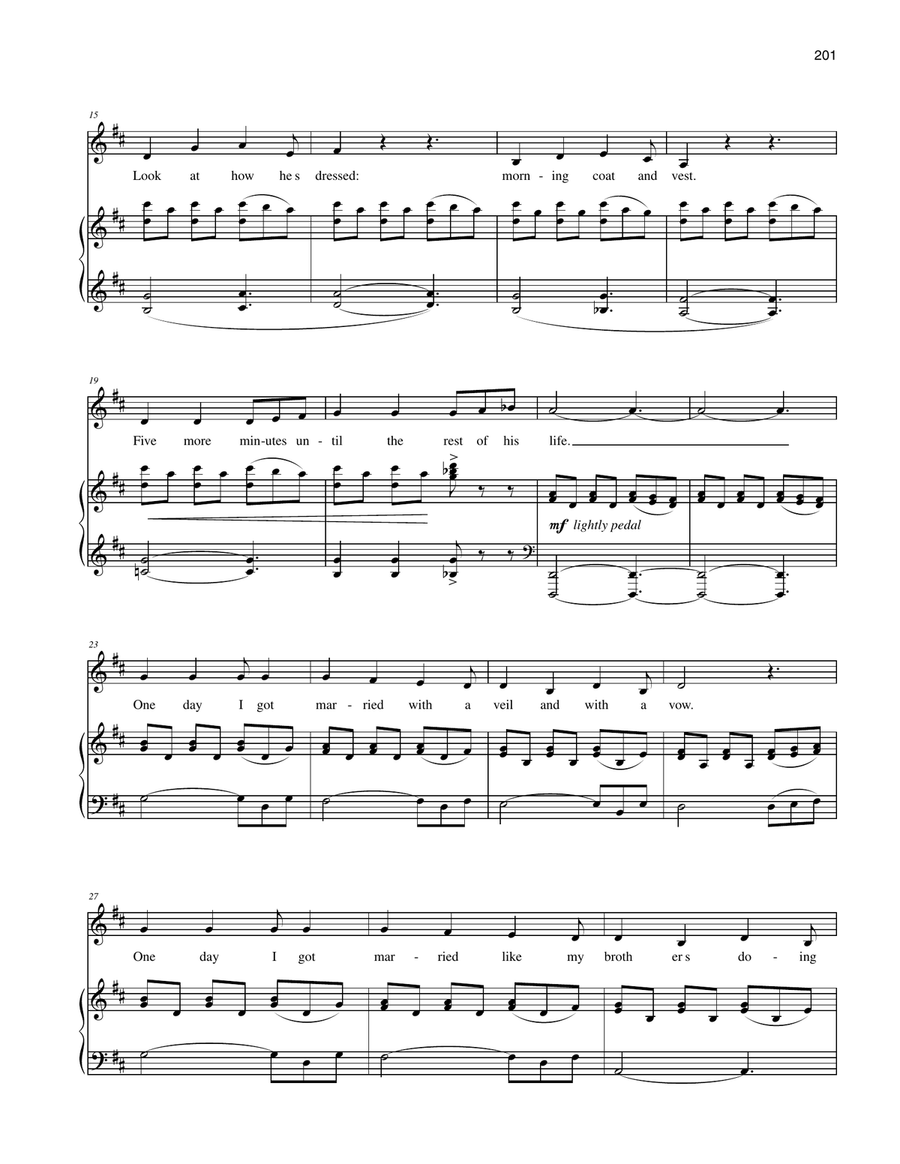 One Day One Day Piano, Vocal scores gallery preview page 2