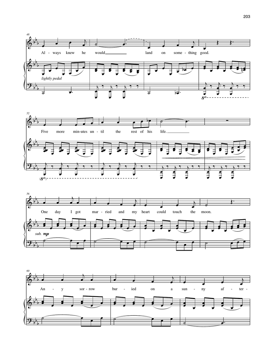 One Day One Day Piano, Vocal scores gallery preview page 4
