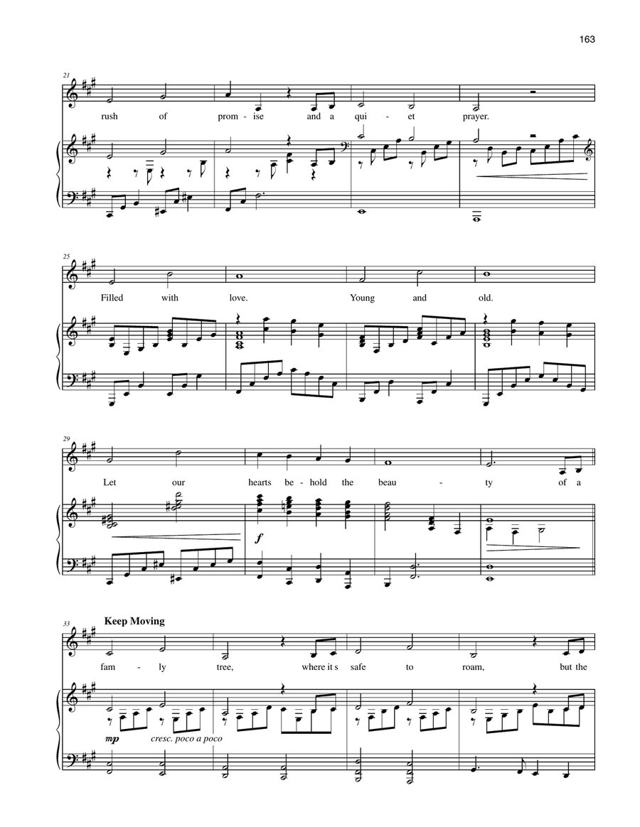 Family Tree (Version in A) Piano, Vocal scores gallery preview page 2