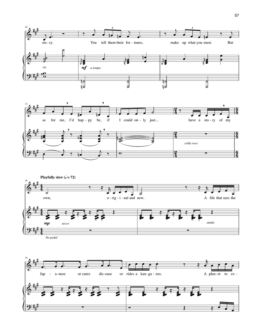 A Story Of My Own (from Big Fish) Piano, Vocal scores gallery preview page 2