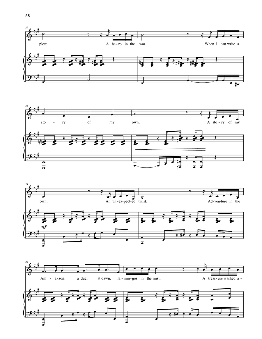 A Story Of My Own (from Big Fish) Piano, Vocal scores gallery preview page 3