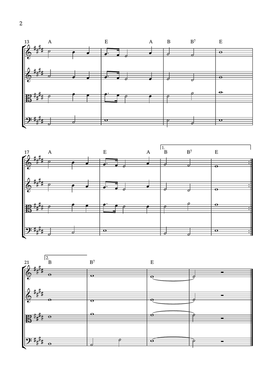 God Bless America ® God Bless America ® String Quartet scores gallery preview page 2