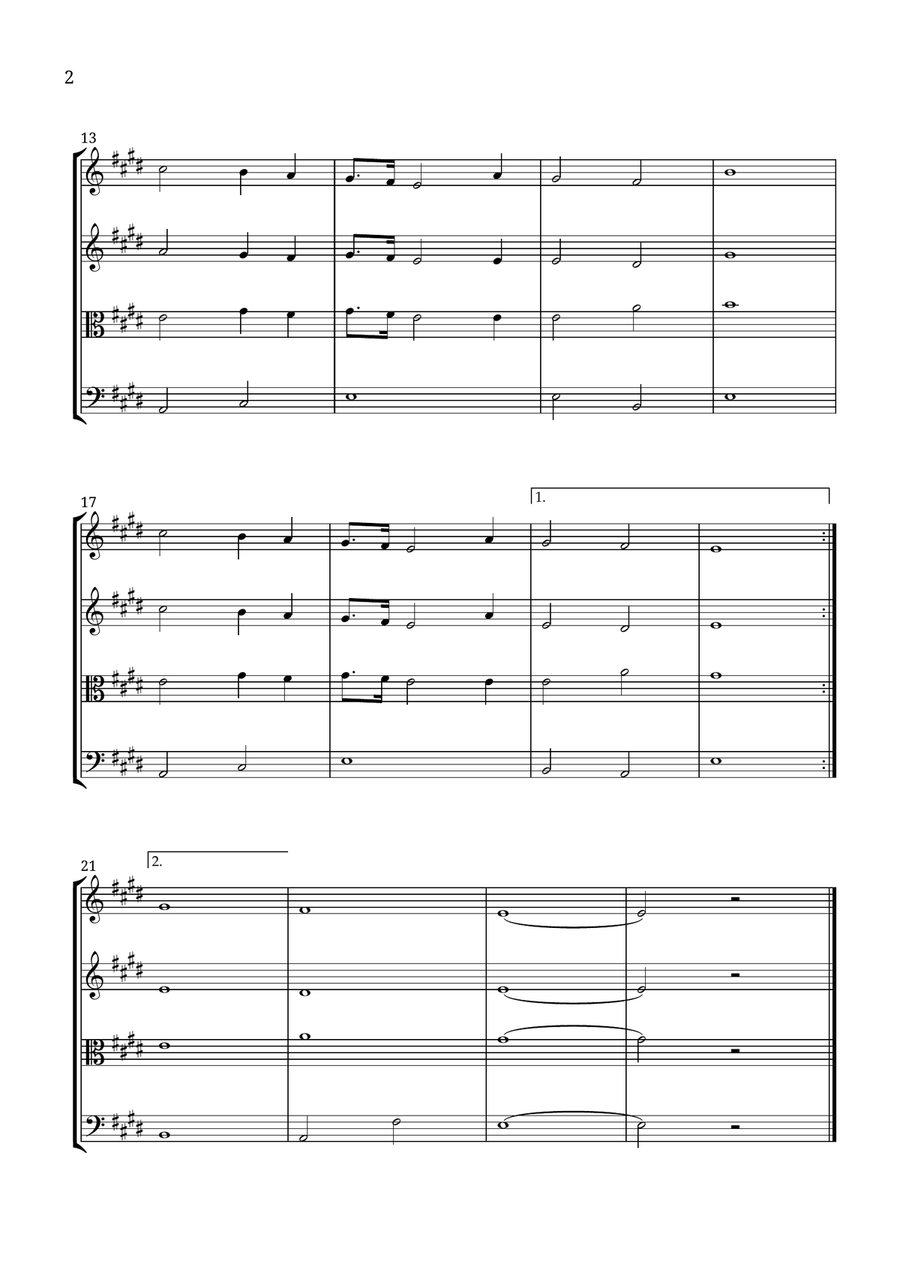 God Bless America ® God Bless America ® String Quartet scores gallery preview page 2