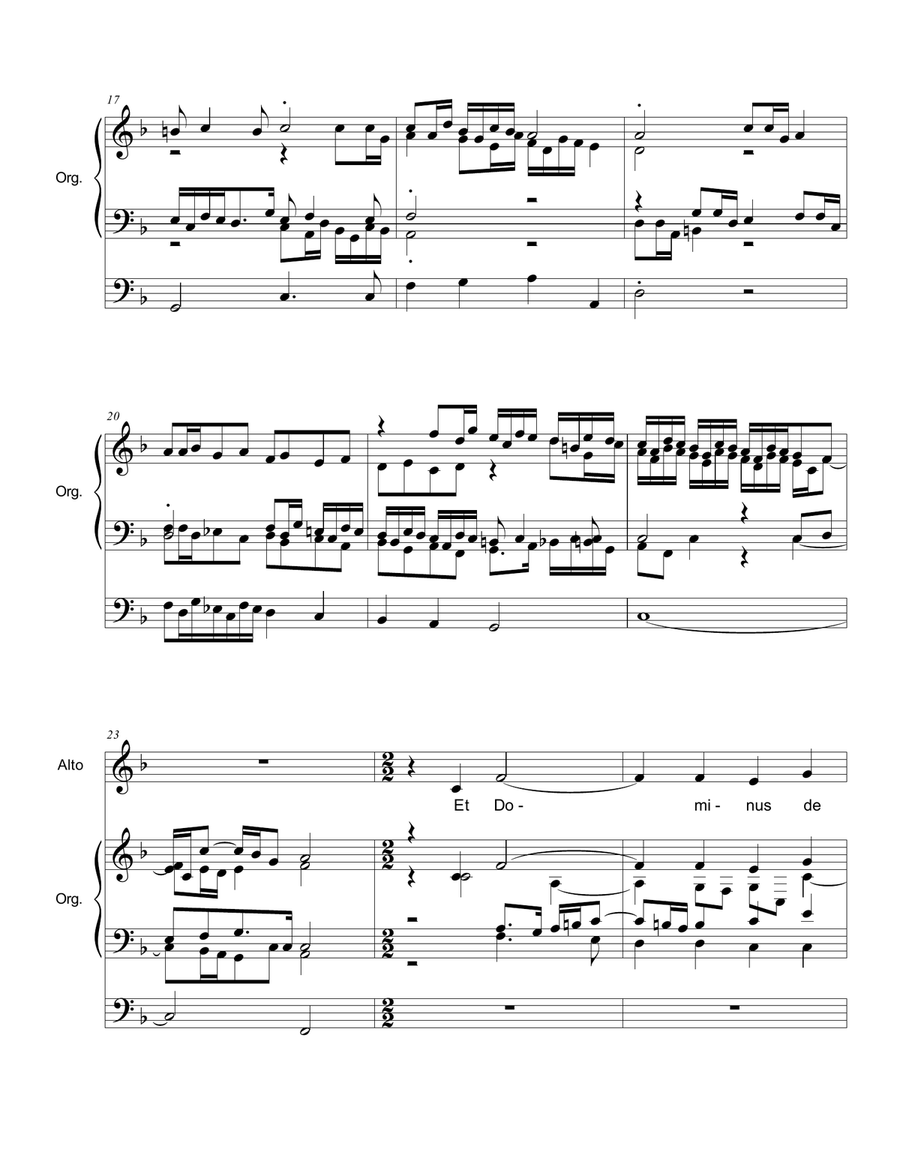 G. Gabrieli. SURREXIT CHRISTUS, Sinfonia liturgica a 11 voci. Arr. for ATB Choir and Organ 3 Staffs ATB scores gallery preview page 3