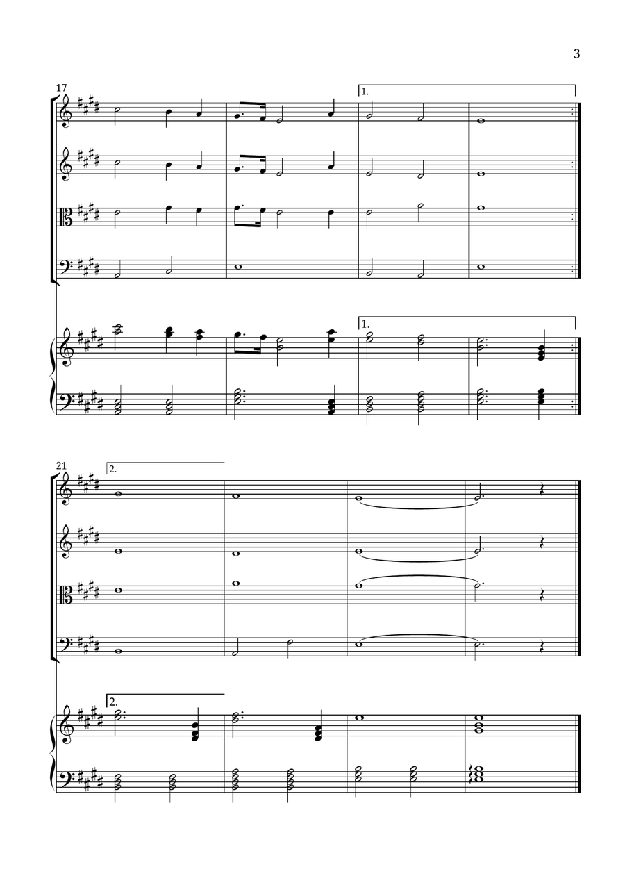 God Bless America ® God Bless America ® String Quartet scores gallery preview page 3