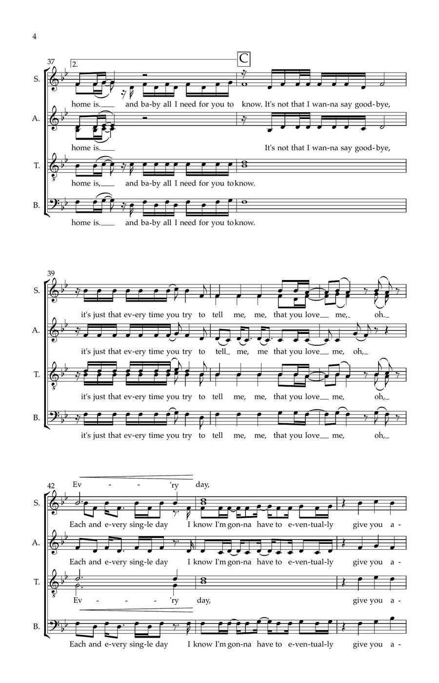 I'm Like A Bird I'm Like A Bird Divisi scores gallery preview page 4