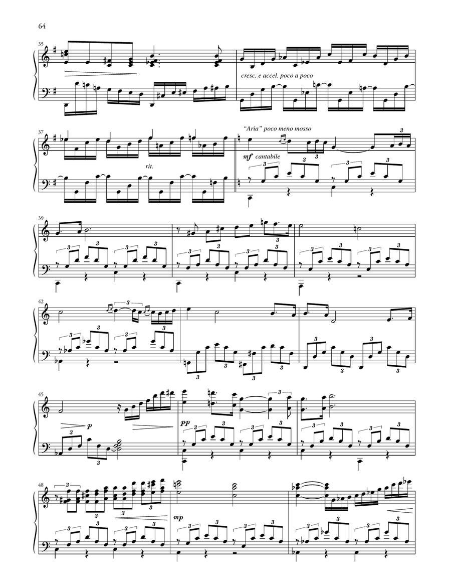 Aria (Grand Canal) Aria (Grand Canal) Piano Solo scores gallery preview page 3
