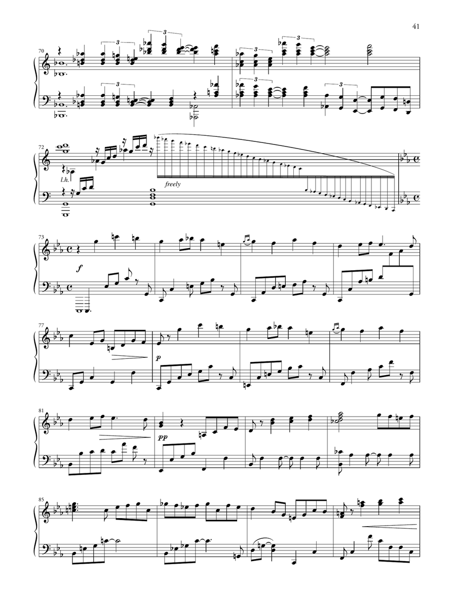 Fantasy (Film Noir) Fantasy (Film Noir) Piano Solo scores gallery preview page 4