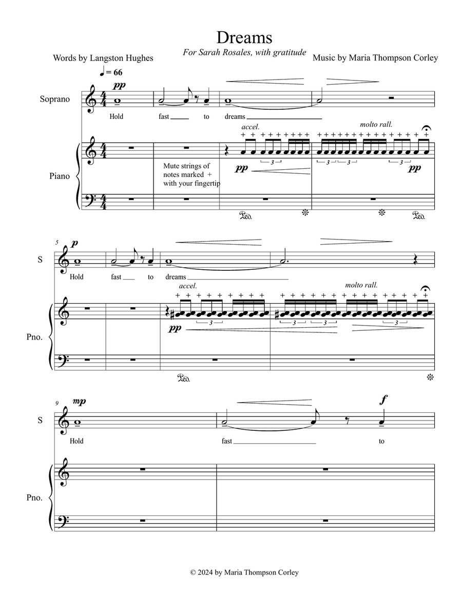 Dreams Piano, Vocal scores gallery preview page 4