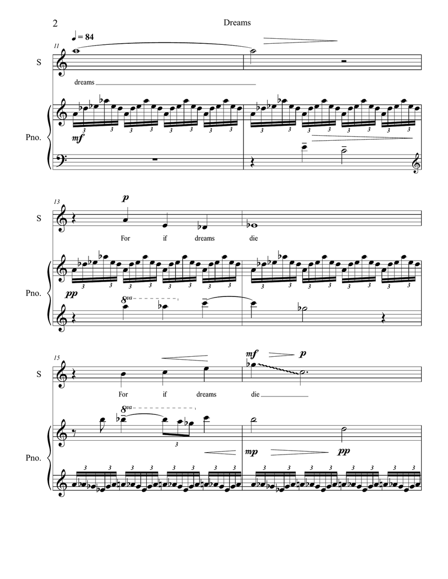 Dreams Piano, Vocal scores gallery preview page 5