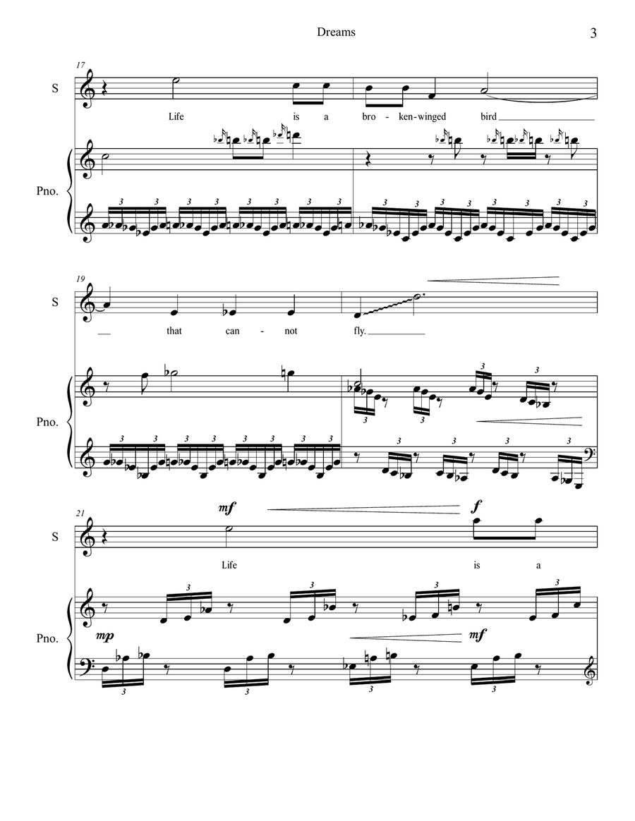 Dreams Piano, Vocal scores gallery preview page 6