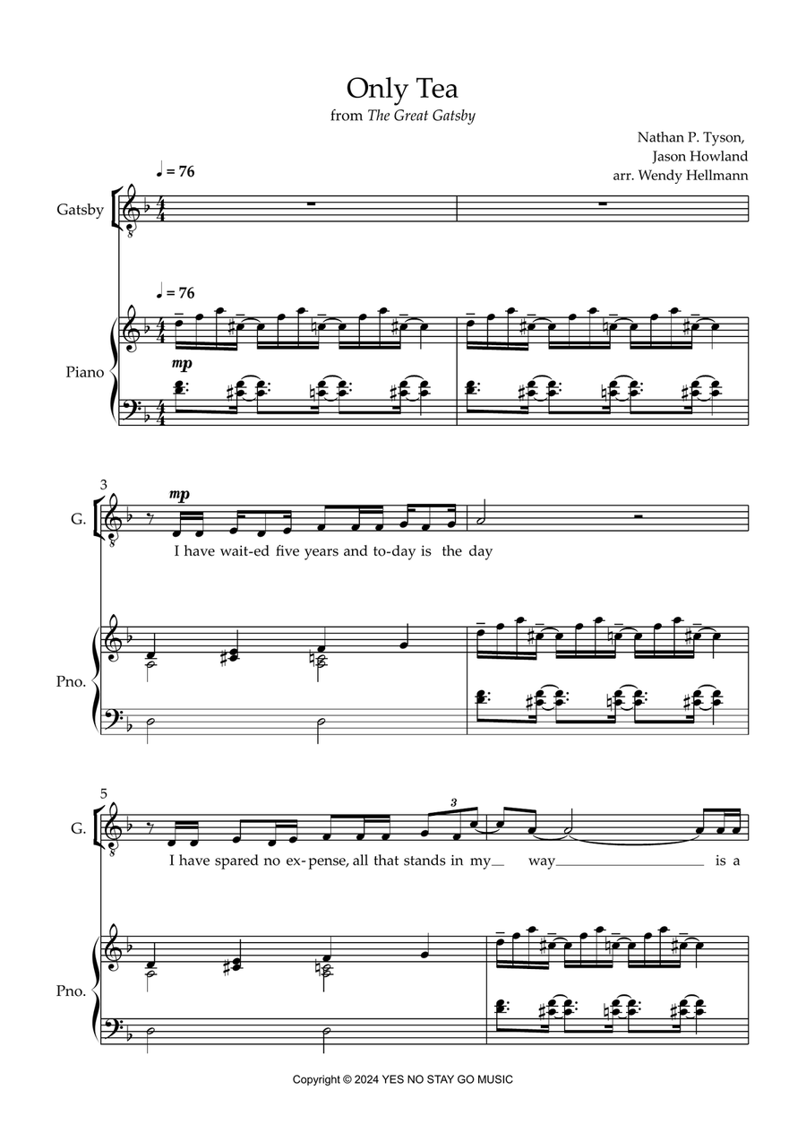 Only Tea Only Tea Small Ensemble scores gallery preview page 1