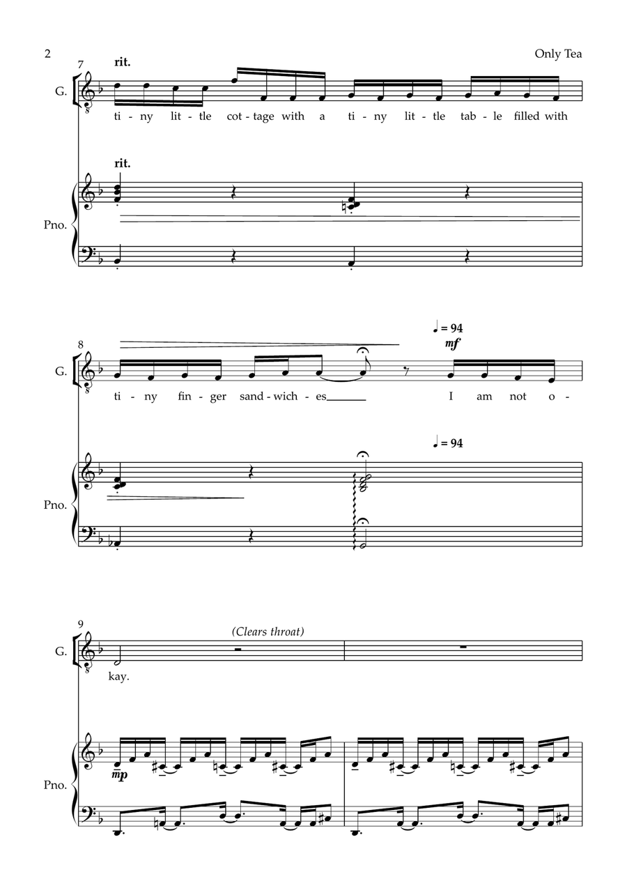Only Tea Only Tea Small Ensemble scores gallery preview page 2
