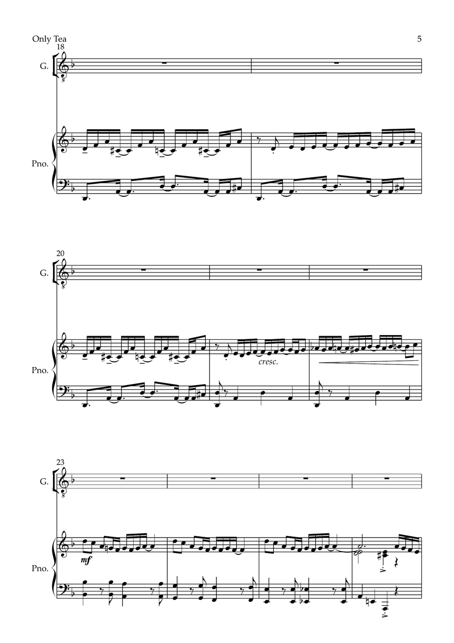 Only Tea Only Tea Small Ensemble scores gallery preview page 5
