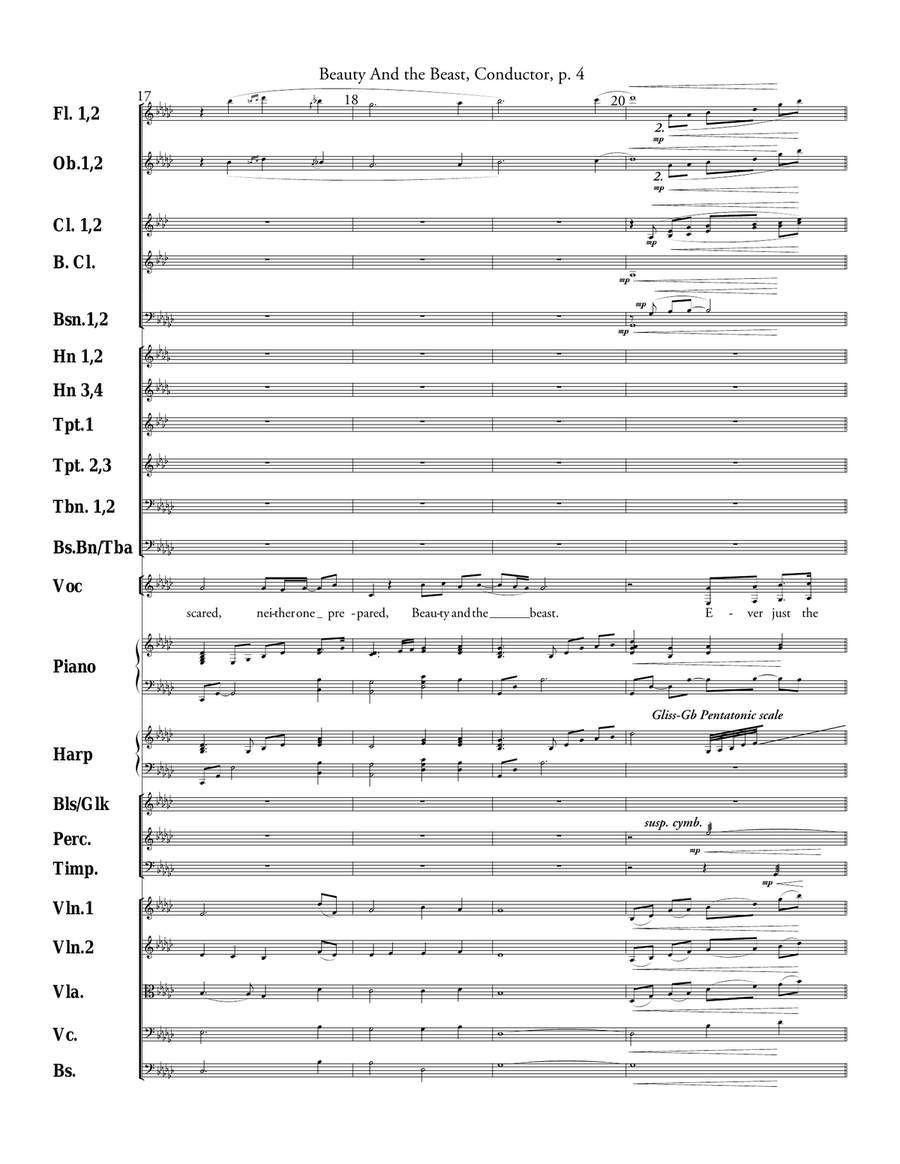 Beauty And The Beast Beauty And The Beast Full Orchestra scores gallery preview page 4