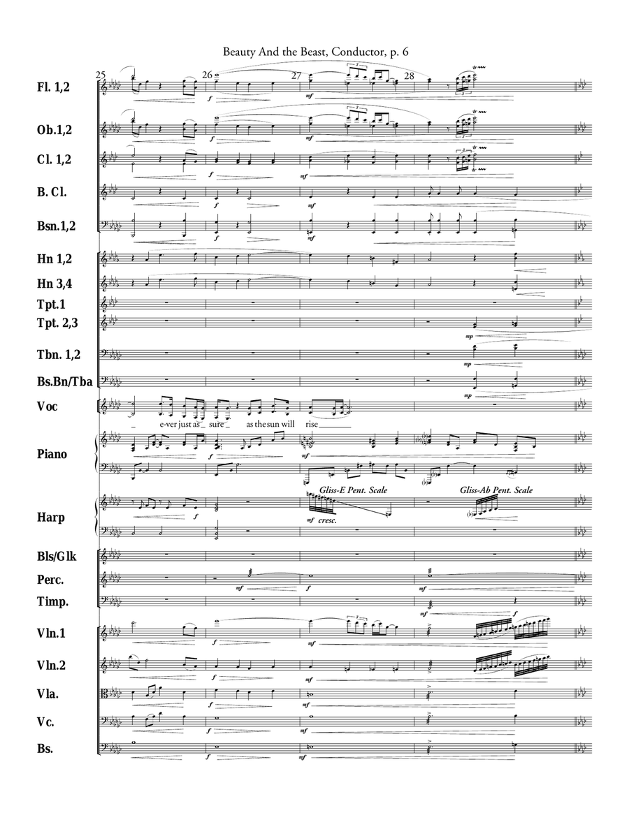 Beauty And The Beast Beauty And The Beast Full Orchestra scores gallery preview page 6