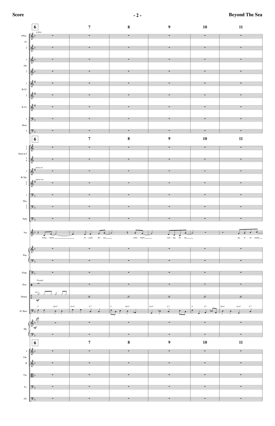 Beyond The Sea Beyond The Sea Full Orchestra scores gallery preview page 2