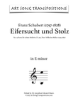 SCHUBERT: Eifersucht und Stolz, D. 795 no. 15 (transposed to E minor)