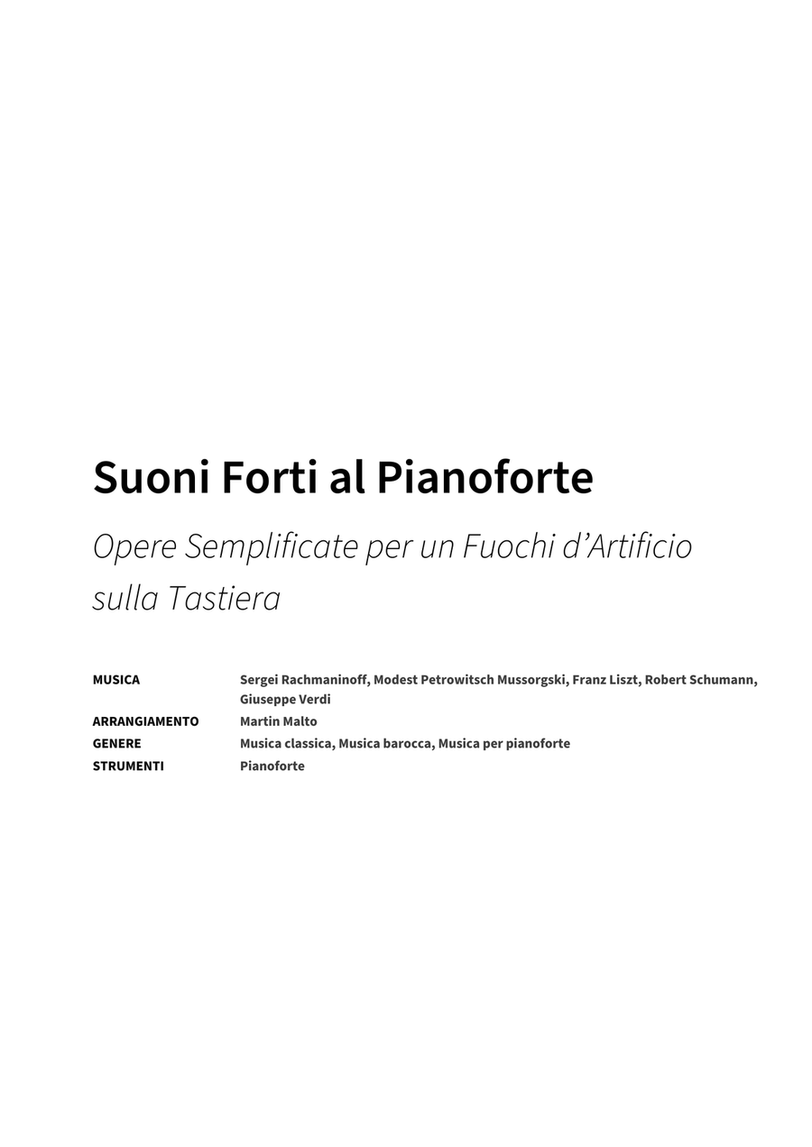 Suoni Forti al Pianoforte Piano Solo scores gallery preview page 2