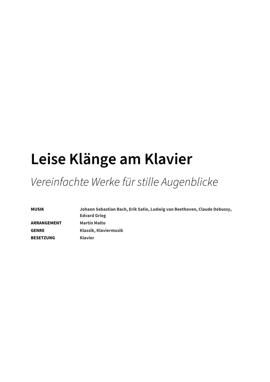 Leise Klänge am Klavier Piano Solo scores gallery preview page 2