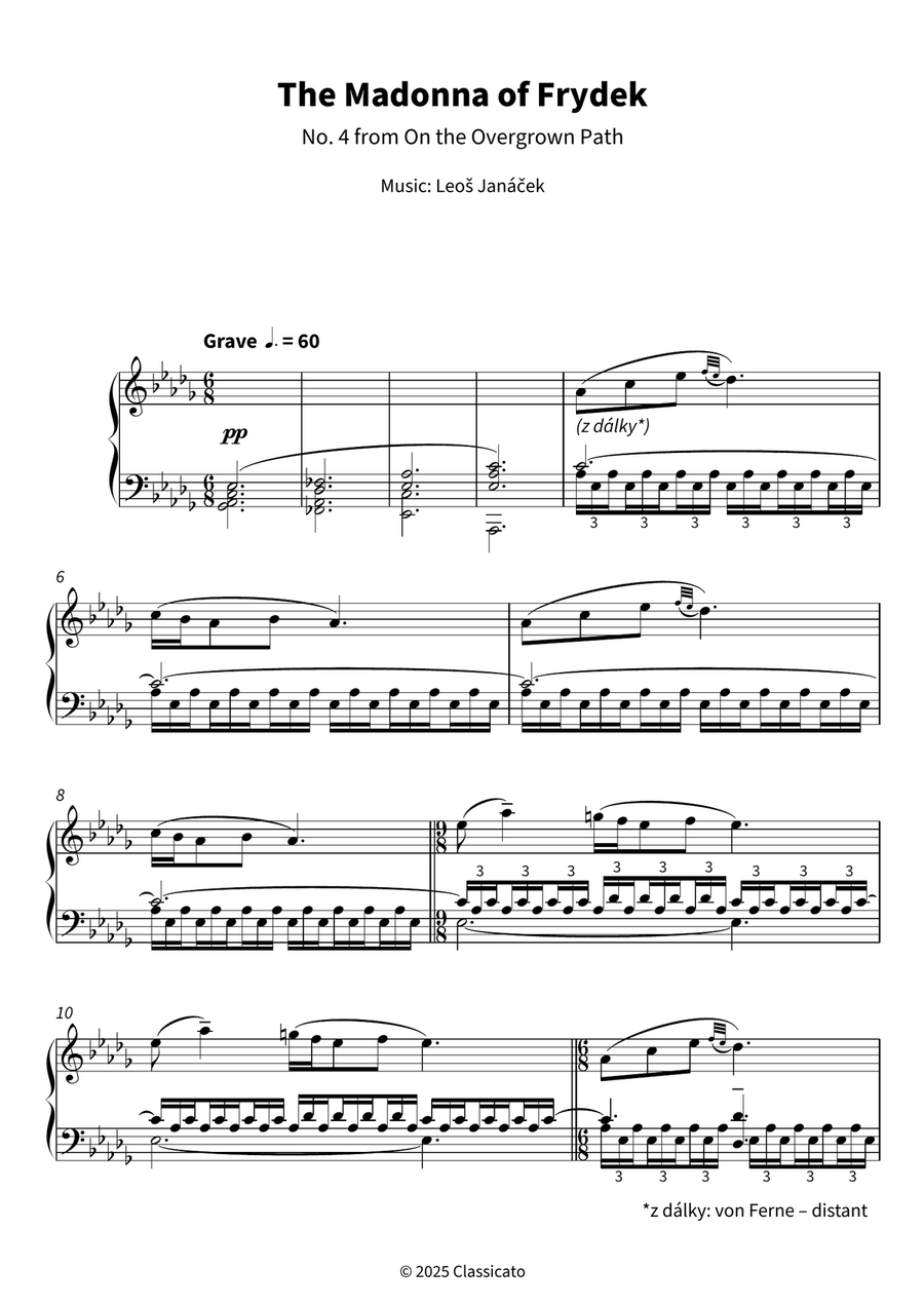 The Madonna of Frydek The Madonna of Frydek Piano Solo scores gallery preview page 4