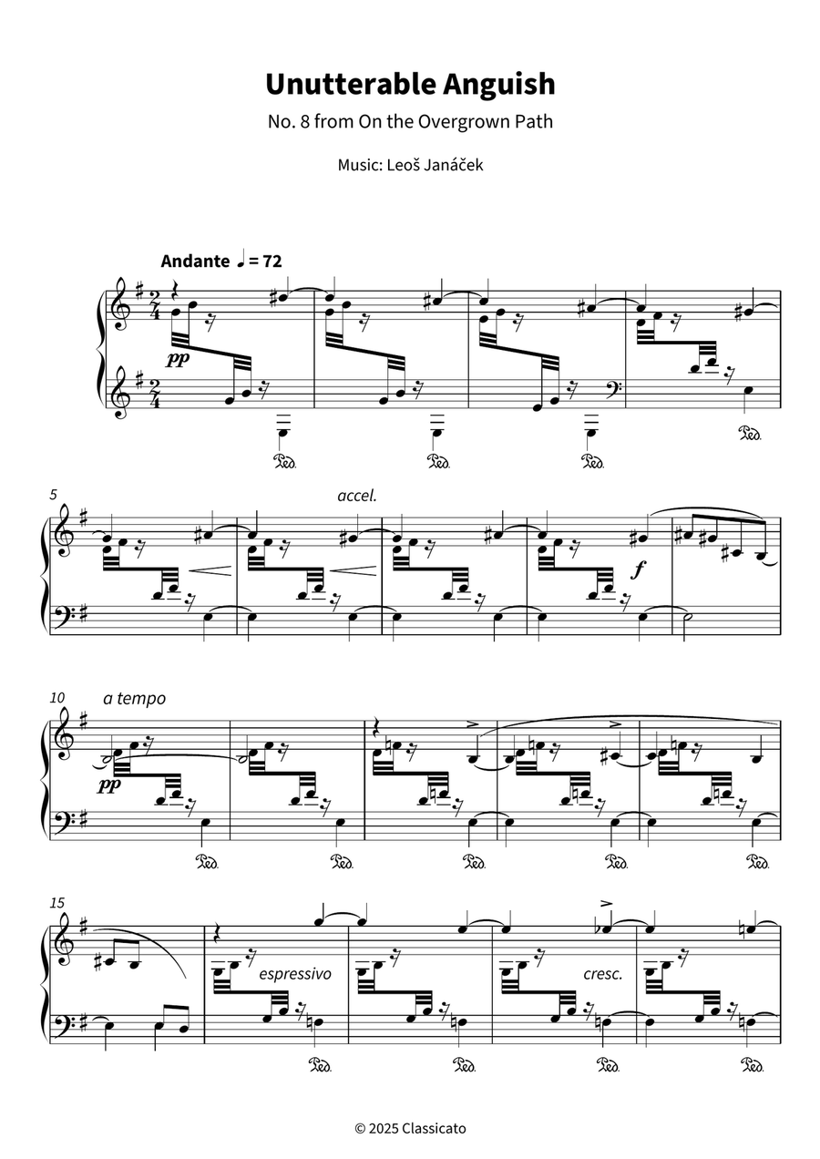 Unutterable Anguish Unutterable Anguish Piano Solo scores gallery preview page 4