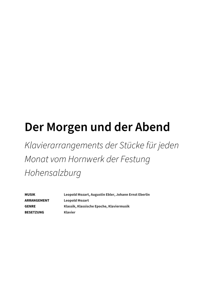 Der Morgen und der Abend Piano Solo scores gallery preview page 2