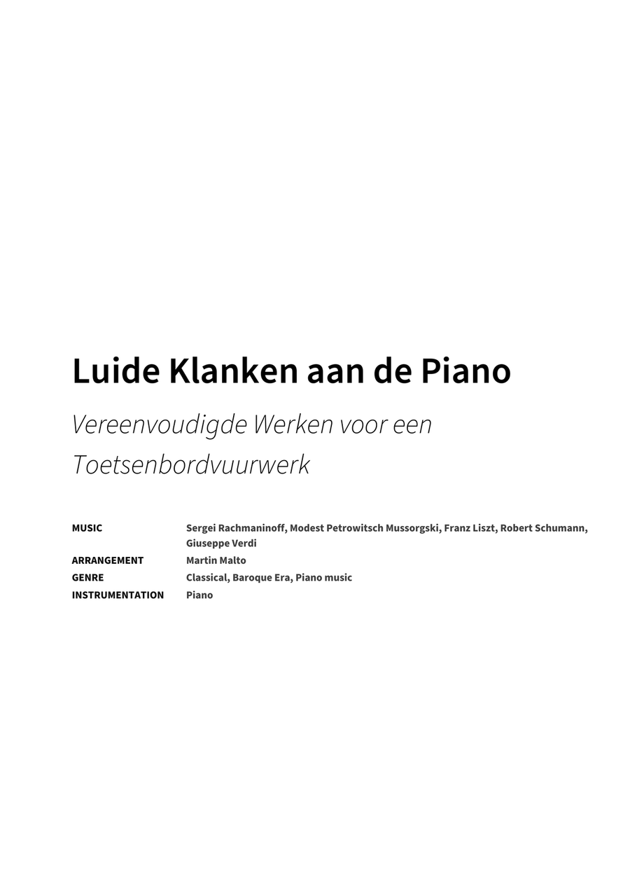 Luide Klanken aan de Piano Piano Solo scores gallery preview page 2
