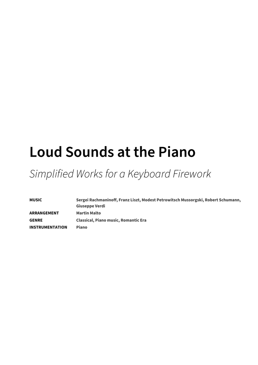 Loud Sounds at the Piano Loud Sounds at the Piano Piano Solo scores gallery preview page 2