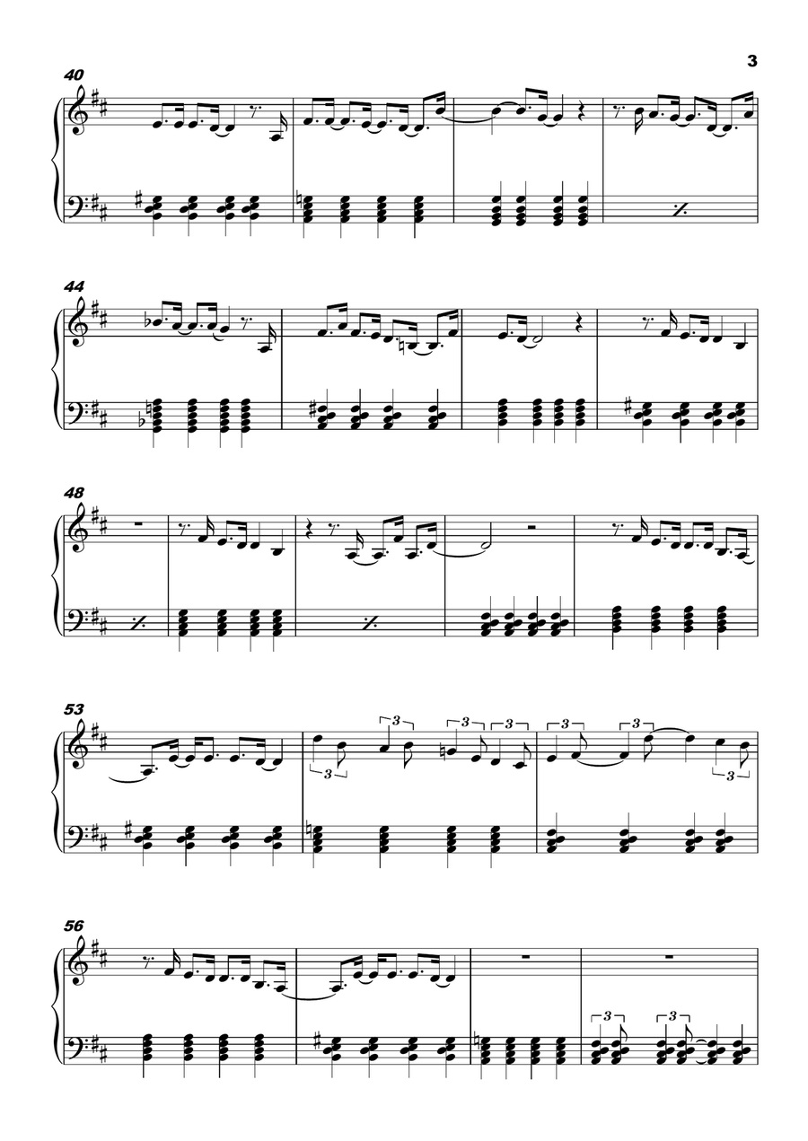To make you a love song To make you a love song Piano Solo scores gallery preview page 3