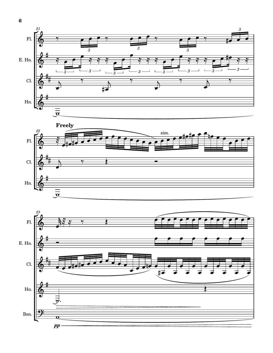 Prelude and Fugue BWV 543 (arranged for woodwind quintet) Woodwind Quintet scores gallery preview page 6