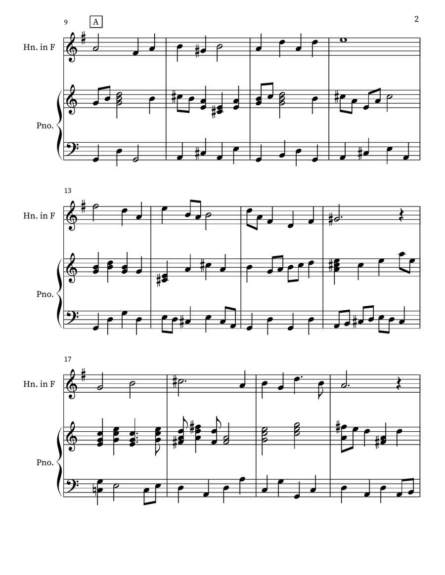Serenade For French Horn and Piano Chamber Music scores gallery preview page 2