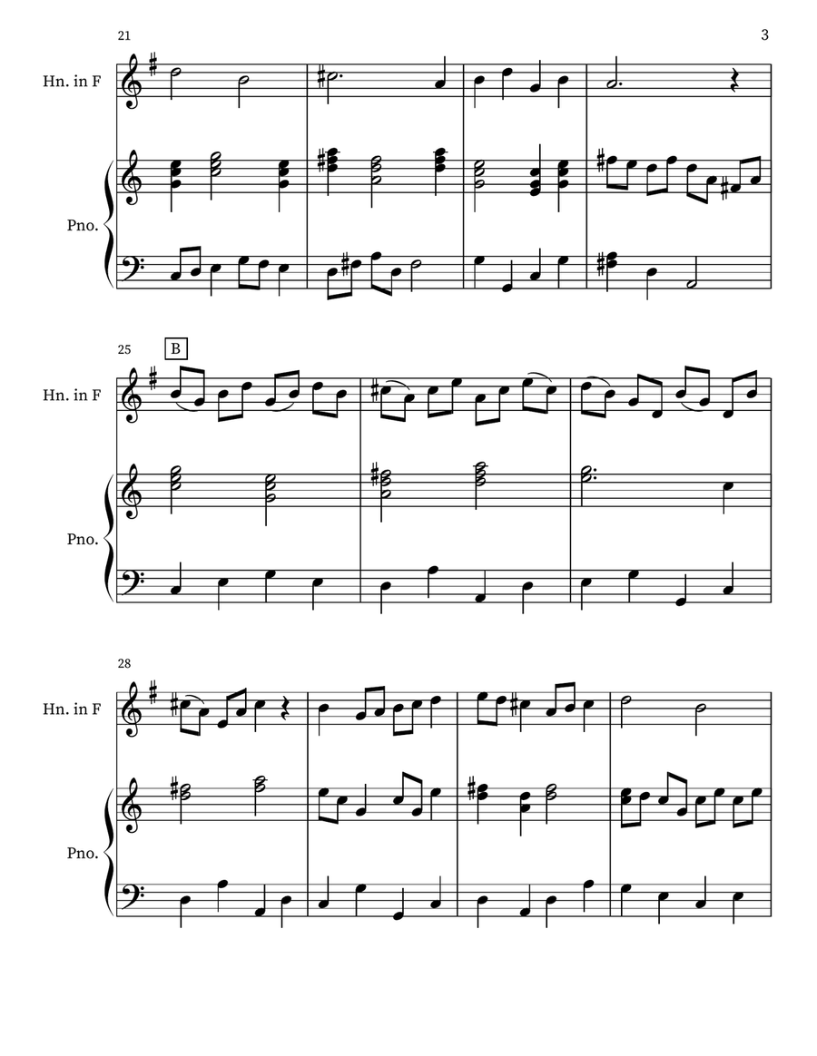 Serenade For French Horn and Piano Chamber Music scores gallery preview page 3