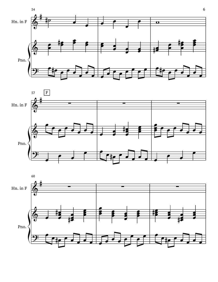 Serenade For French Horn and Piano Chamber Music scores gallery preview page 6