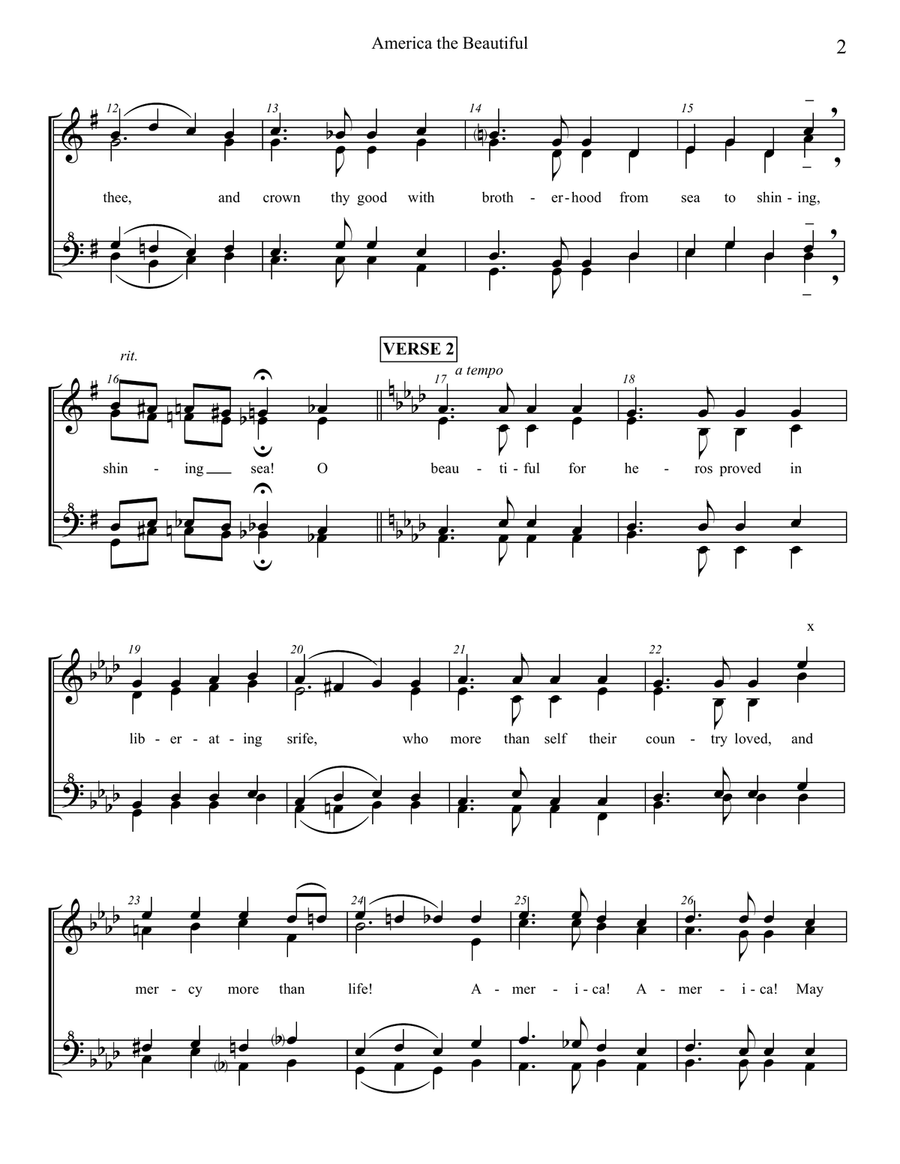 America the Beautiful America the Beautiful SSAA scores gallery preview page 2
