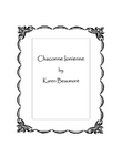 Chaconne Ionienne (manuals only)