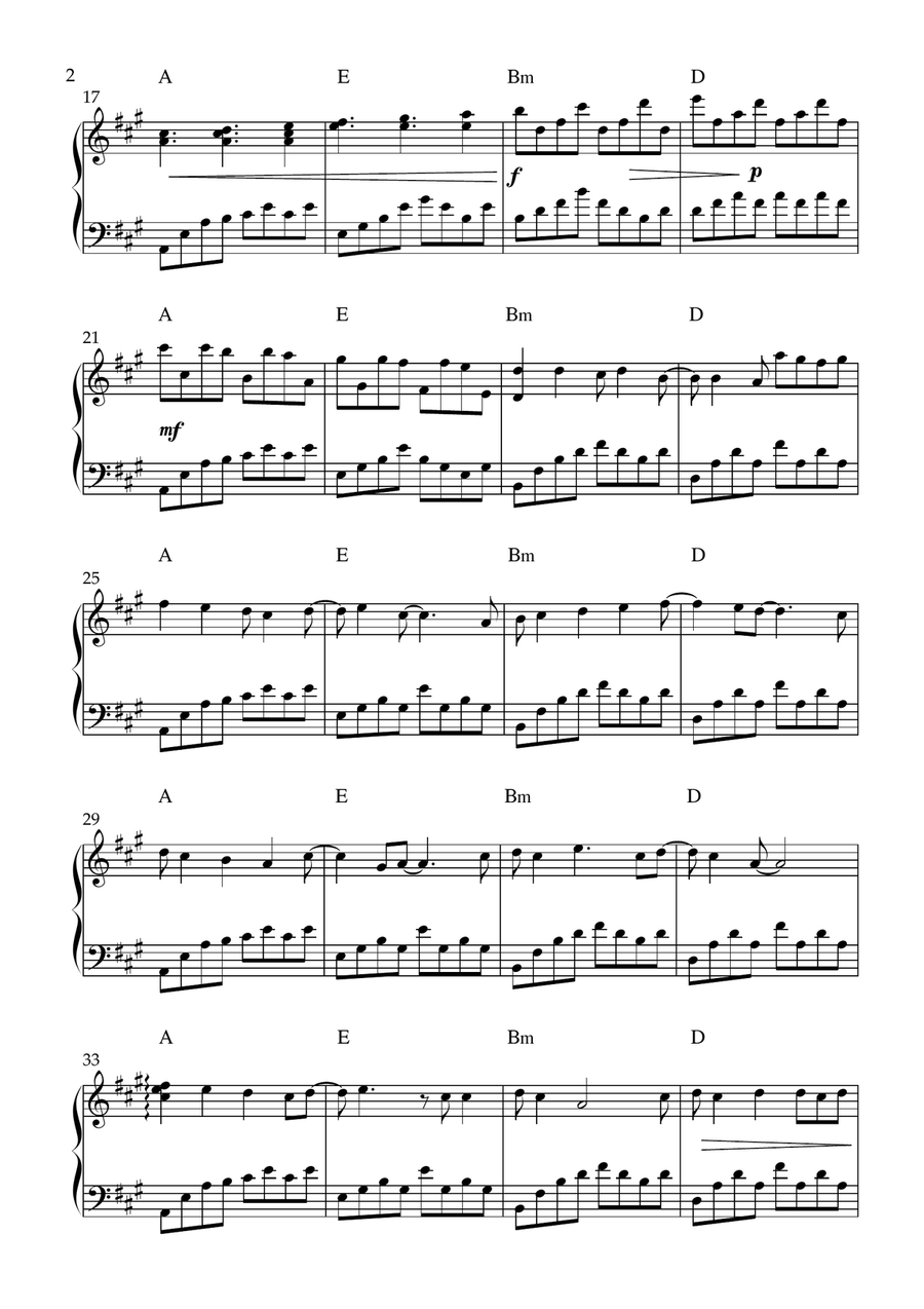 Just Like Heaven Just Like Heaven Harp scores gallery preview page 2