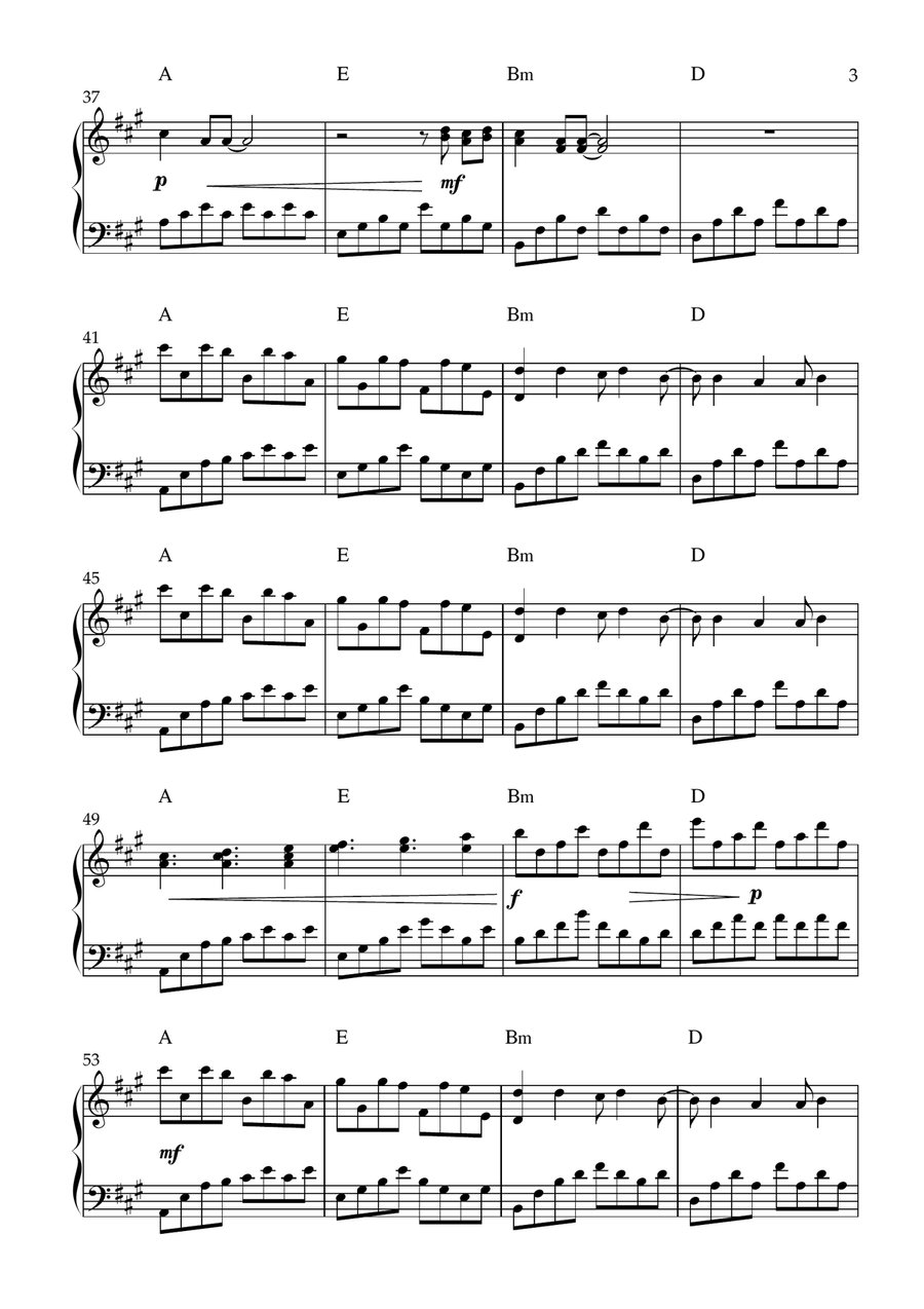 Just Like Heaven Just Like Heaven Harp scores gallery preview page 3