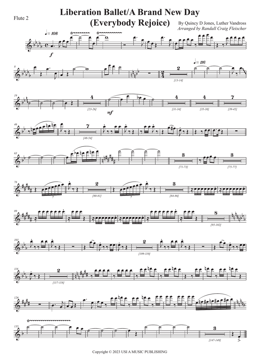 Liberation Ballet/a Brand New Day (Everybody Rejoic Full Orchestra scores gallery preview page 2
