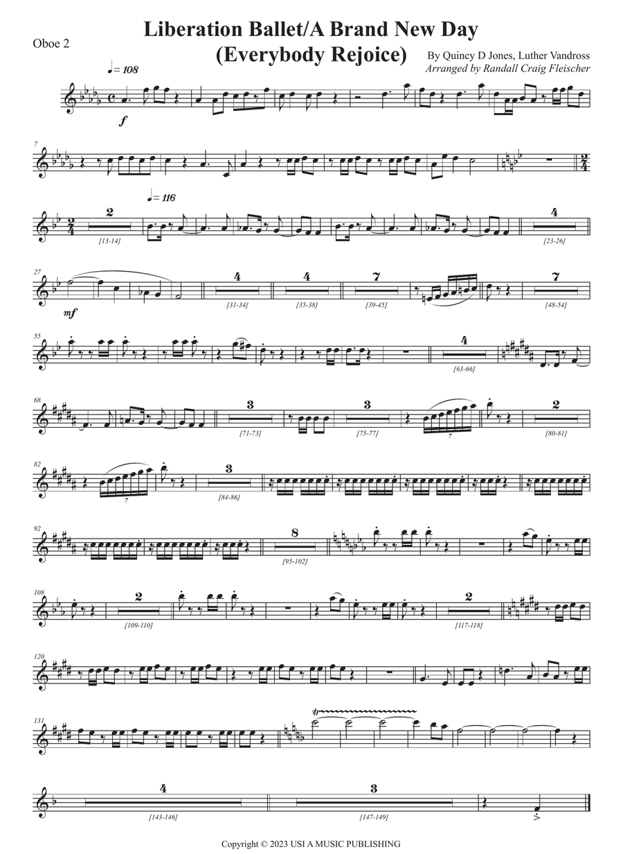 Liberation Ballet/a Brand New Day (Everybody Rejoic Full Orchestra scores gallery preview page 4