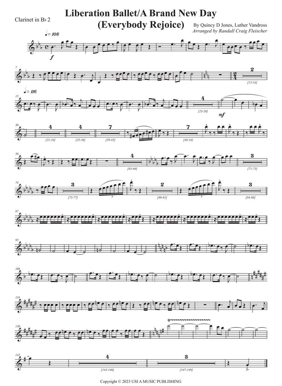 Liberation Ballet/a Brand New Day (Everybody Rejoic Full Orchestra scores gallery preview page 6