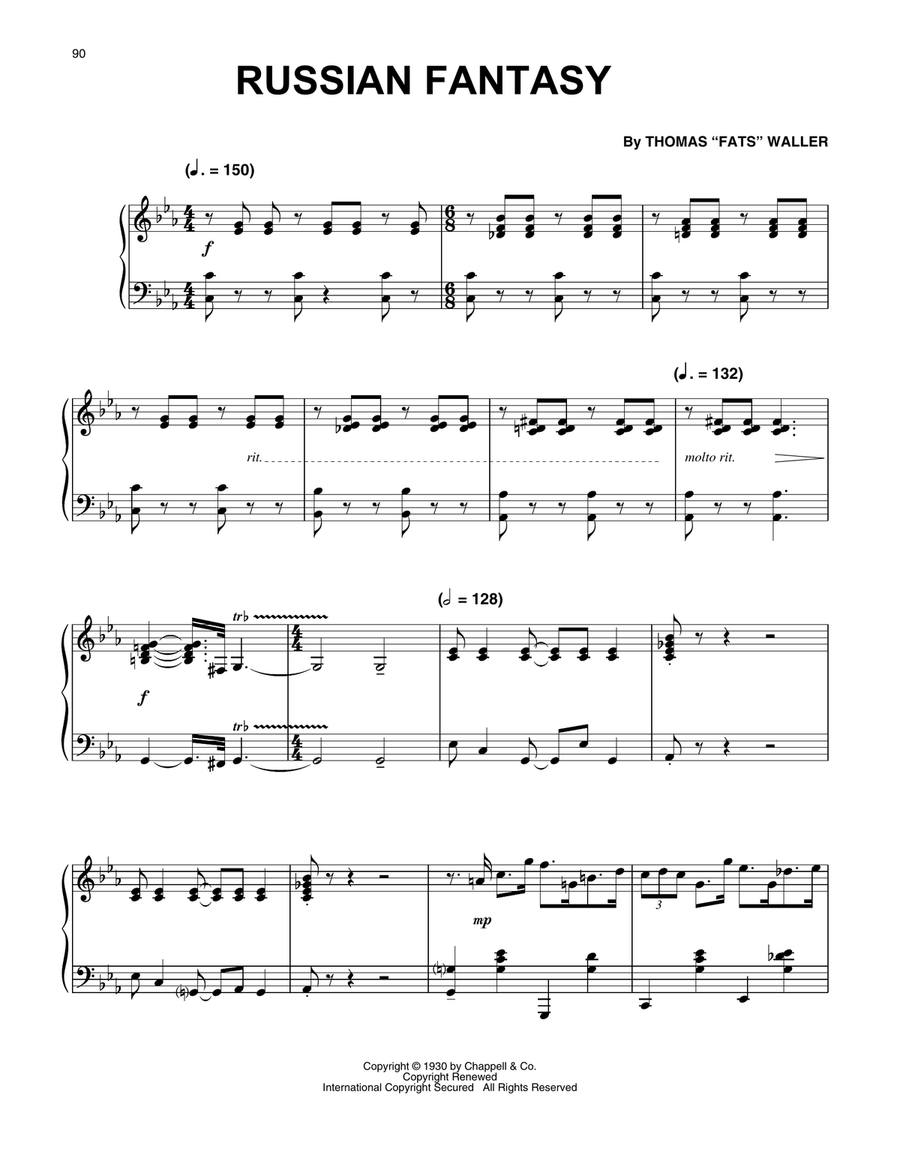 Russian Fantasy Russian Fantasy Piano Solo scores gallery preview page 1