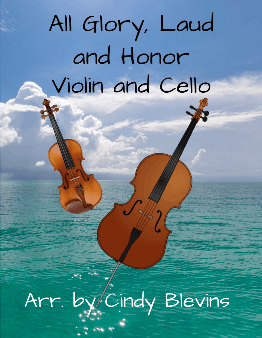 All Glory, Laud and Honor, for Violin and Cello String Duet scores gallery preview page 1
