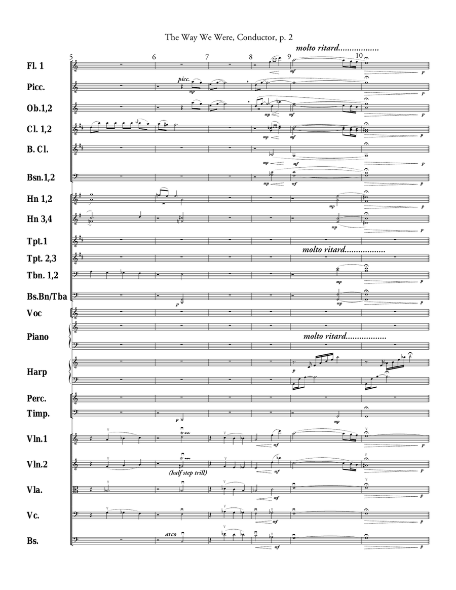 The Way We Were The Way We Were Full Orchestra scores gallery preview page 2