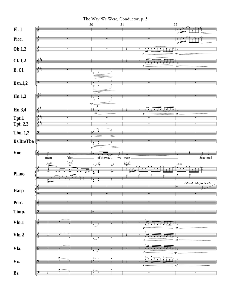 The Way We Were The Way We Were Full Orchestra scores gallery preview page 5