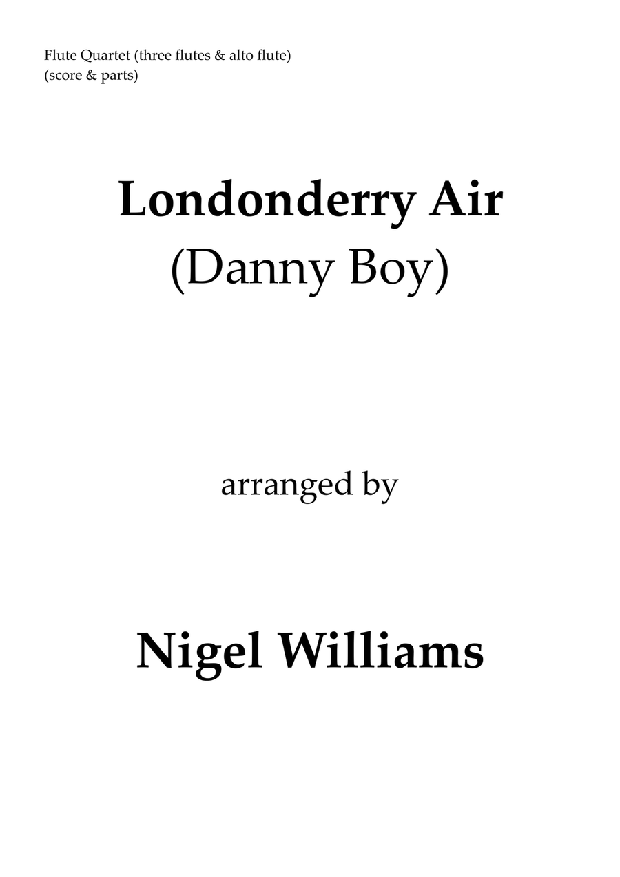 Londonderry Air (Danny Boy) Flute Quartet scores gallery preview page 1